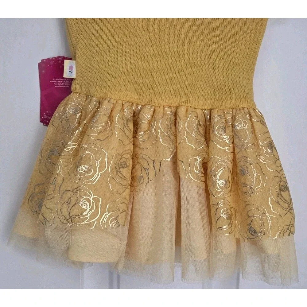 This is a Disney Princess toddler girl Belle cosplay dress in yellow -  SIZE 18M - Picture 3 of 10